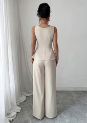 Color Block Fit & Flare Top and Pant Sets