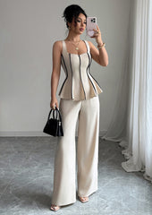 Color Block Fit & Flare Top and Pant Sets