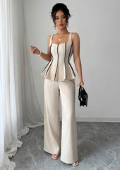 Color Block Fit & Flare Top and Pant Sets