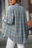 Retro Plaid Button Down Flannel Shirt - Blouses & Shirts from Cindelily