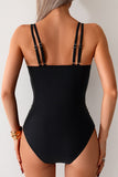 Mesh-Paneled One-Piece Swimsuit - Swimwear from Cindelily