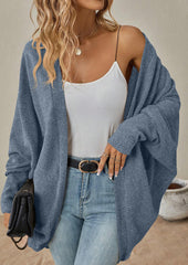 Bat Sleeve Knitted Casual Cardigan