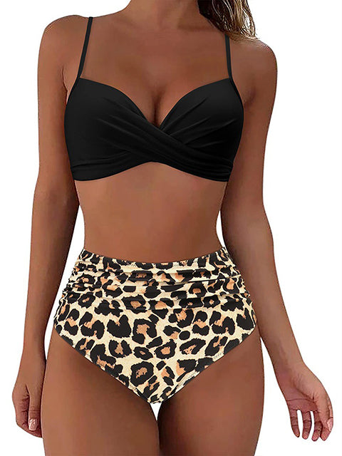 Vintage High Waisted Bikini Sets