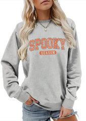 Spooky Season Graphic Crew Neck Sweatshirt