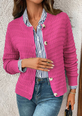 Button Down Knitted Casual Cardigan