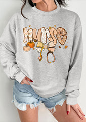Nurse Bow Pumpkin Graphic Sweatshirt