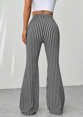 High Waist Slim Fit Flared Pants