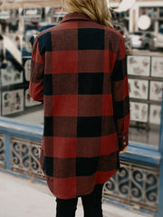 Plaid Print Button Up Casual Shirt