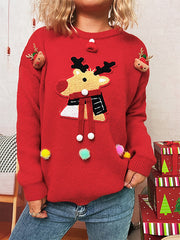 Christmas Reindeer Jacquard Knitted Sweater