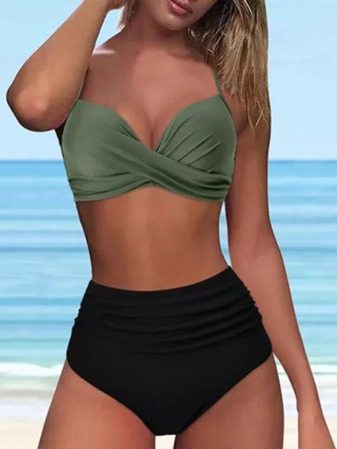 Vintage High Waisted Bikini Sets
