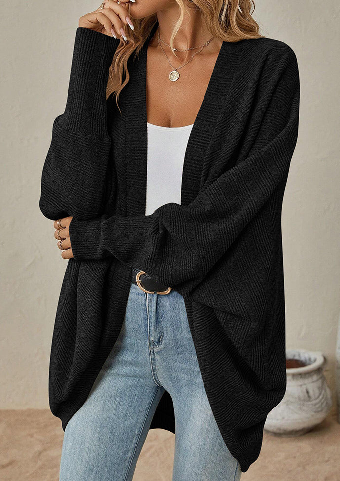 Bat Sleeve Knitted Casual Cardigan