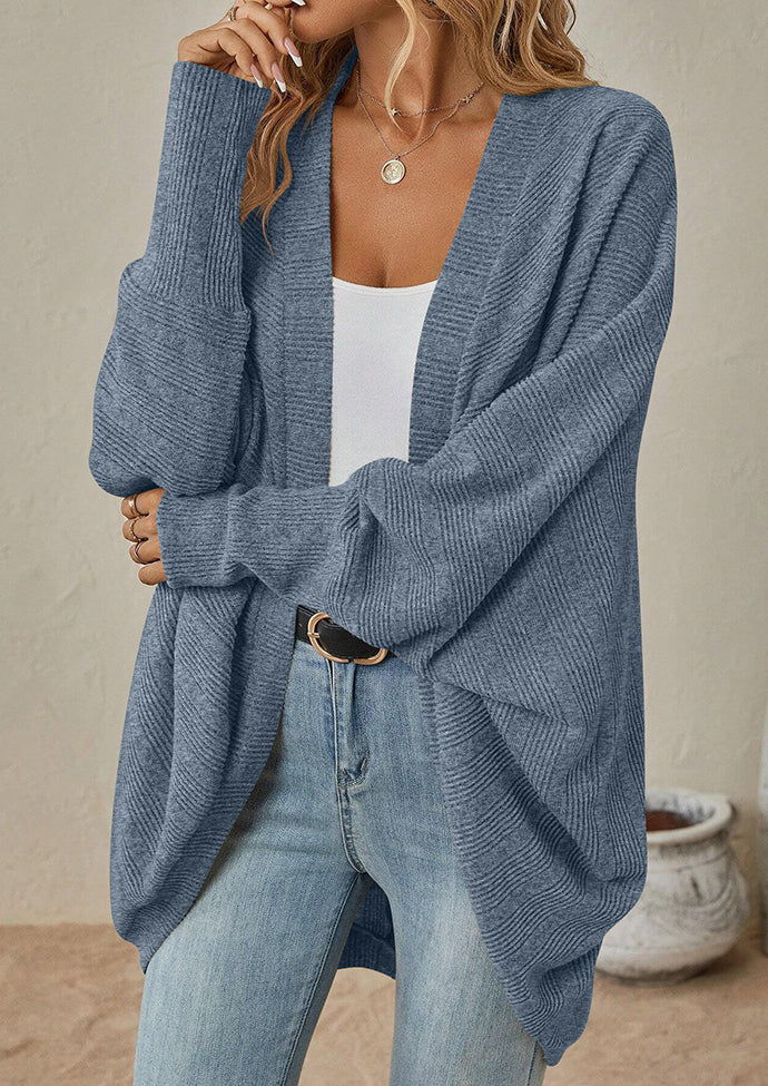 Bat Sleeve Knitted Casual Cardigan