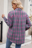 Plaid Button Down Flannel Top - Blouses & Shirts from Cindelily