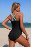 One-Piece Swimsuit with Shell-Stitch Trim - Swimwear from Cindelily