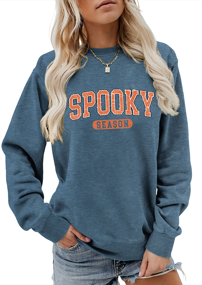 Spooky Season Graphic Crew Neck Sweatshirt