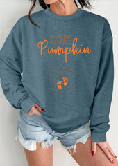 Growing A Little Pumpkin Print Sweatshirt