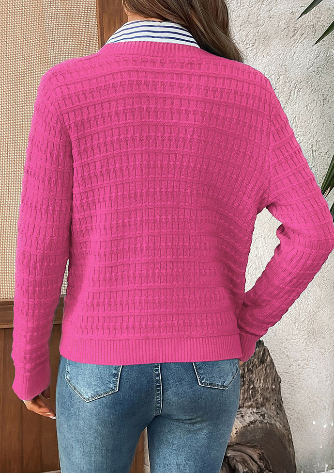 Button Down Knitted Casual Cardigan
