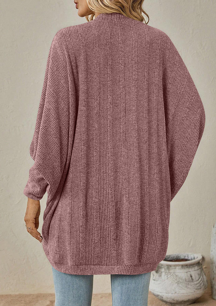 Bat Sleeve Knitted Casual Cardigan