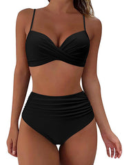 Vintage High Waisted Bikini Sets