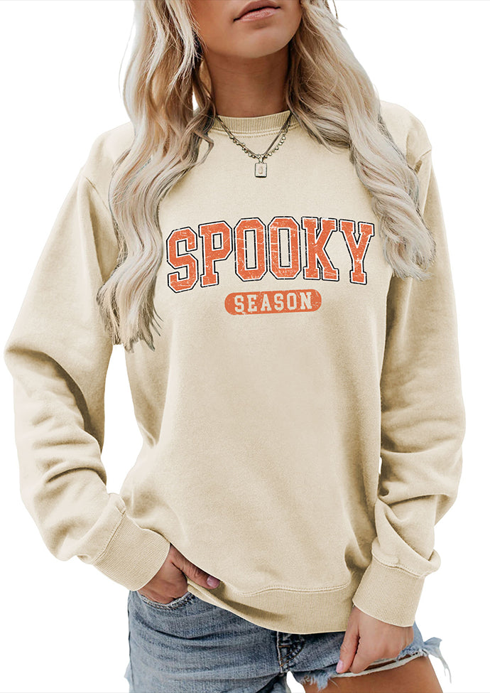 Spooky Season Graphic Crew Neck Sweatshirt