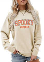 Spooky Season Graphic Crew Neck Sweatshirt