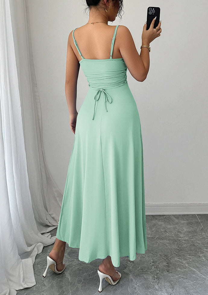 Cowl Neck Fit & Flare Maxi Dress