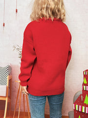 Christmas Decor Crew Neck Casual Sweater