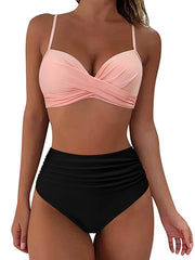 Vintage High Waisted Bikini Sets