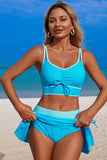 Ruched Sporty 2-Piece Swimsuits - Swimwear from Cindelily