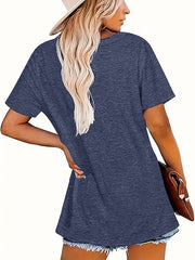 Heart Patterned Short Sleeve T-shirt