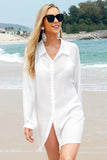 Oversized White Sheer Beach Cover-Up - Cover-Up from Cindelily
