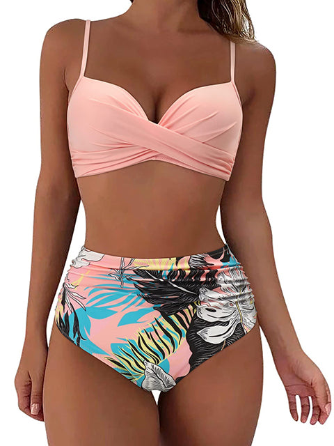 Vintage High Waisted Bikini Sets