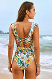 Ruffled Tummy Control One Piece Swimsuit - Swimwear from Cindelily