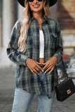 Classic Plaid Button Down Flannel Top - Blouses & Shirts from Cindelily