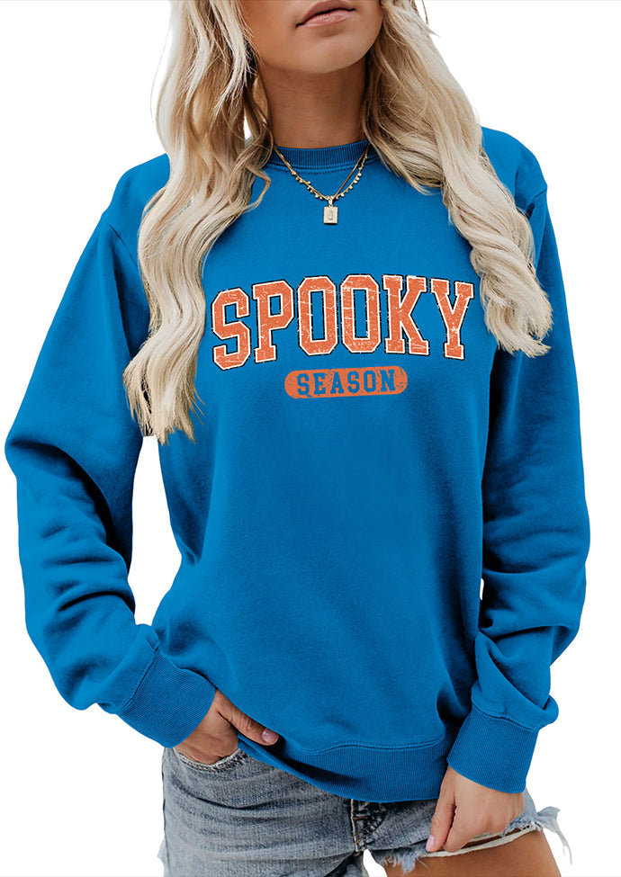 Spooky Season Graphic Crew Neck Sweatshirt