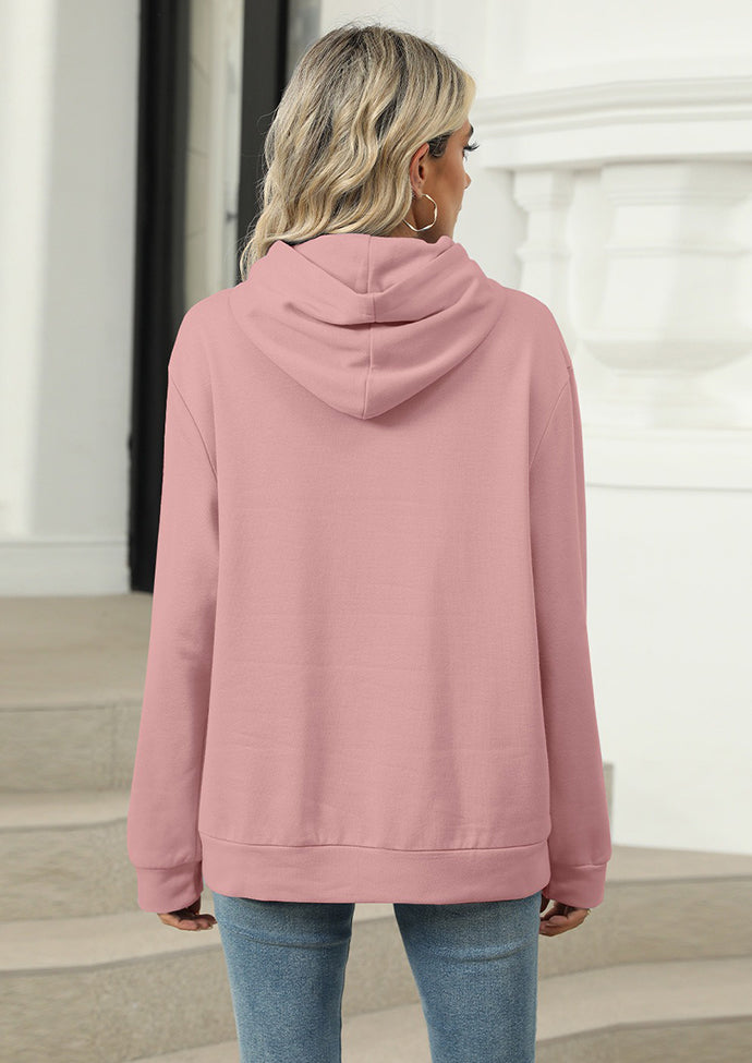 Solid Hooded Sweatshirt with Front Pocket