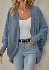 Bat Sleeve Knitted Casual Cardigan