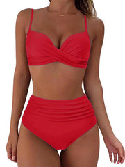 Vintage High Waisted Bikini Sets