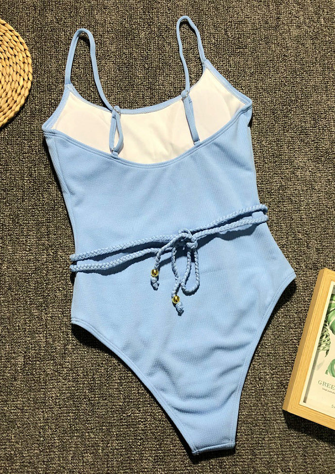 Vintage Tie Detail One Piece Swimsuit