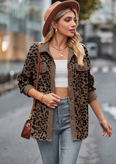 Leopard Print Button Up Casual Shirt