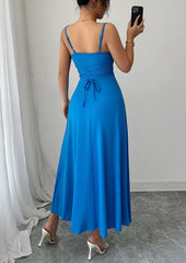 Cowl Neck Fit & Flare Maxi Dress