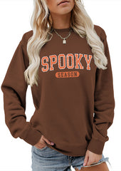 Spooky Season Graphic Crew Neck Sweatshirt