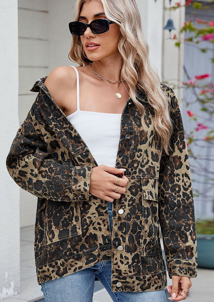 Retro Washed Button Up Denim Jacket