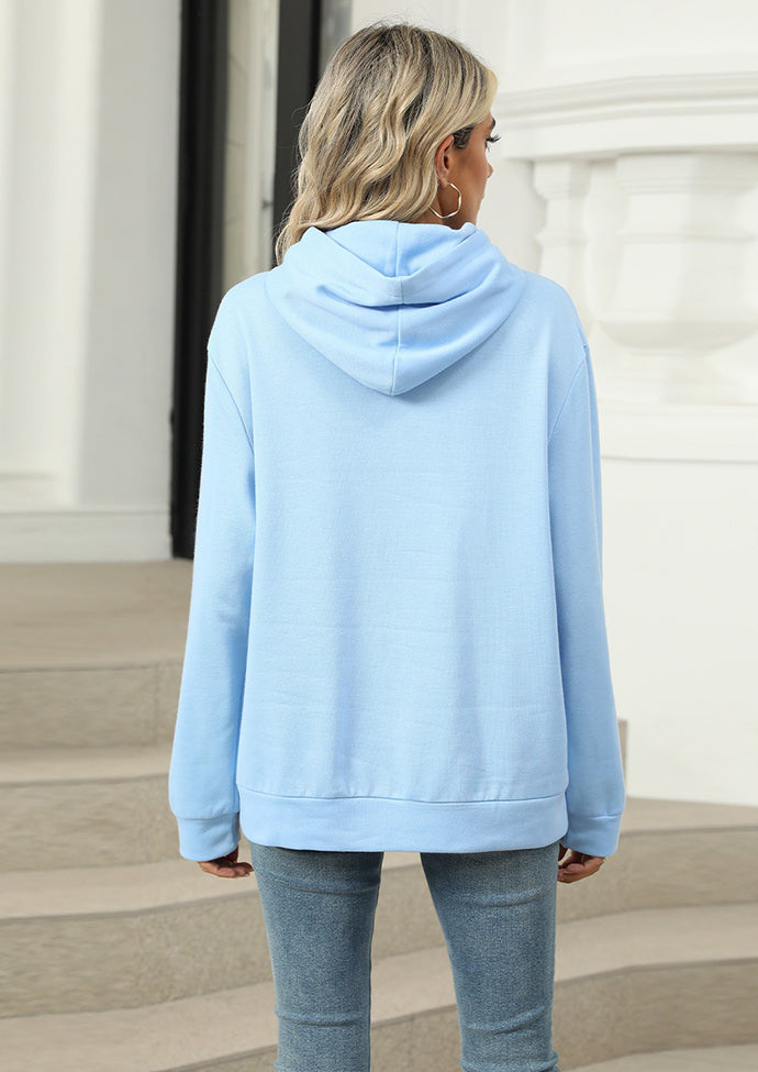 Solid Hooded Sweatshirt with Front Pocket