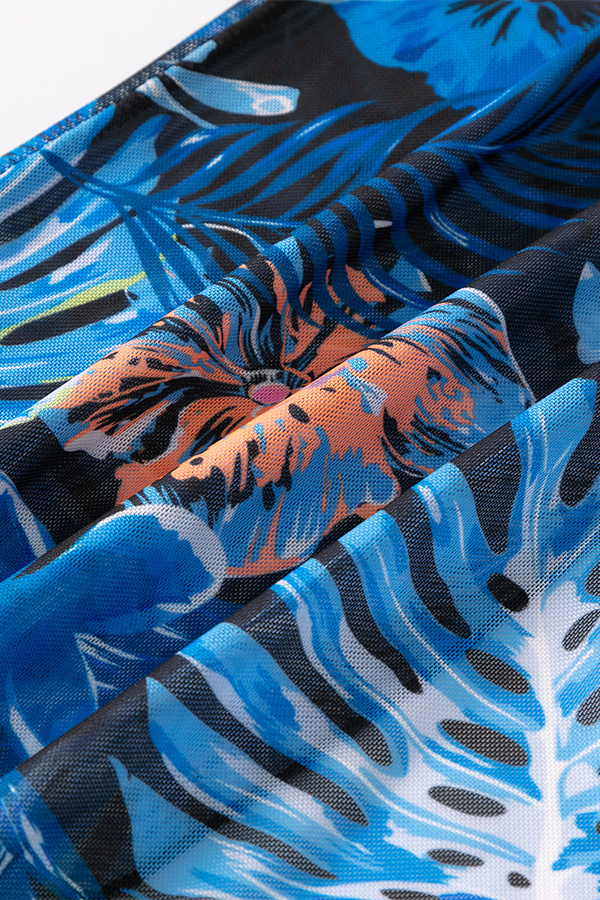 Tropical Floral Bikini & Cover-Up 3-Piece Set - Swimwear from Cindelily