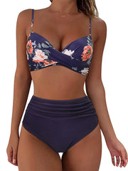 Vintage High Waisted Bikini Sets