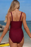 Twist-Front Tummy-Control One-Piece Swimsuit - Swimwear from Cindelily